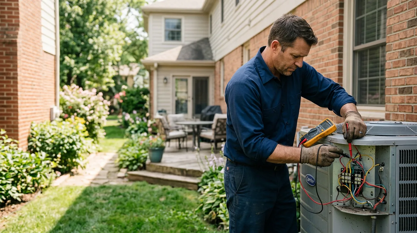 HVAC technician working near Graham, AL